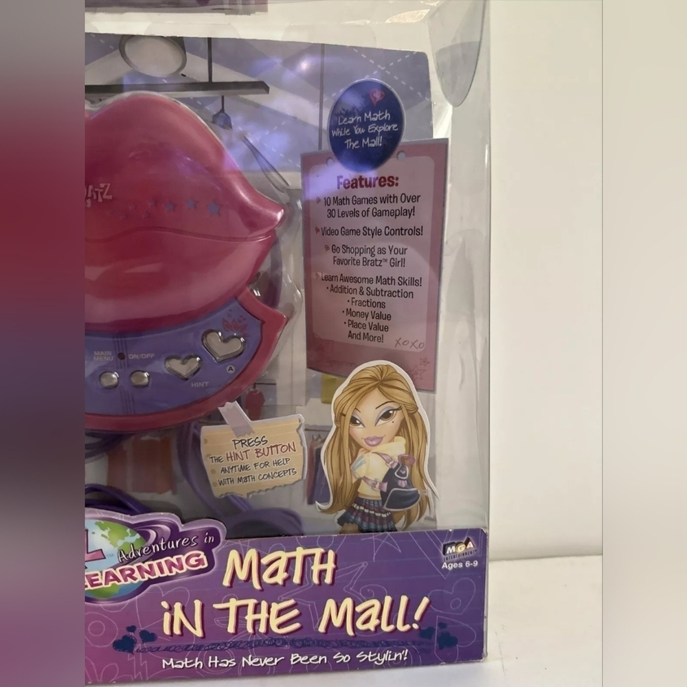 Bratz MGA Adventures In Learning Math In The Mall Plug & Play Game Lips Shaped - Picture 4 of 5